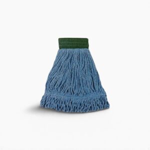 P28312 Performance Plus Blue Blended Loopend Mop Med Wide Band Green Mesh 12 / cs