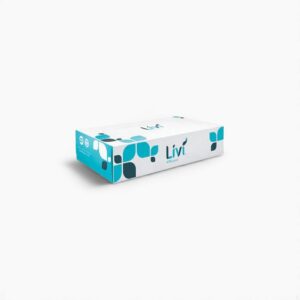 11513 Solaris Livi VPG Select Boxed Facial Tissue White 2-Ply 8.37"X8.07" Flat Box 30 / 100 cs