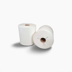 400WY Morcon 7.88" Y-Notch Hardwound Roll Towel White 1-Ply 2" Core 800' 6 / cs