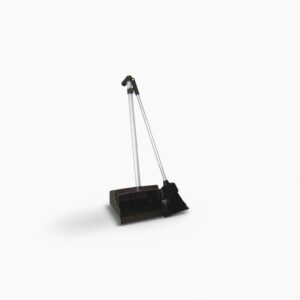 T0012-00 Impact Plastic Lobby Dust Pan/Broom Combo Black / Blue L-Grip Alum Handle 1 / ea