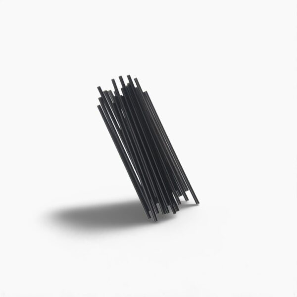 Empress Jumbo Straw Unwrapped 7.75" Black Boxed 10 / 250 cs