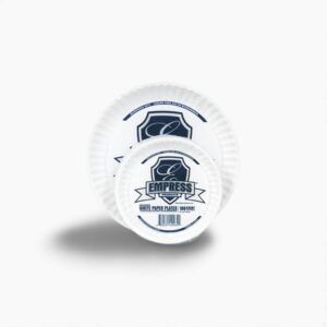 Empress Uncoated Paper Plate 6" White 10 / 100 cs