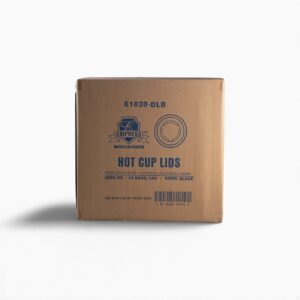 Empress Dome Lid for 10-20oz Paper Hot Cups Black 9 cm Rim 10 / 100 cs