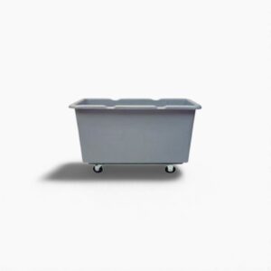 12 CUBIC FOOT HEAVY DUTY CUBE TRUCK - 800 LB. CAP. - GREY - DIAMOND WHEEL PATTERN (40"Lx28"Wx31"H)
