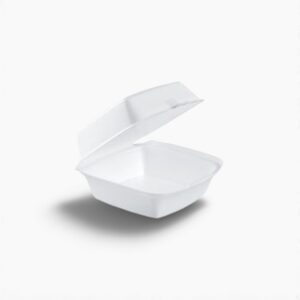 Dart Foam Hinged (Non-Perf) 6" Large Sandwich 5 7/8 x 6 x 3 4 / 125 cs