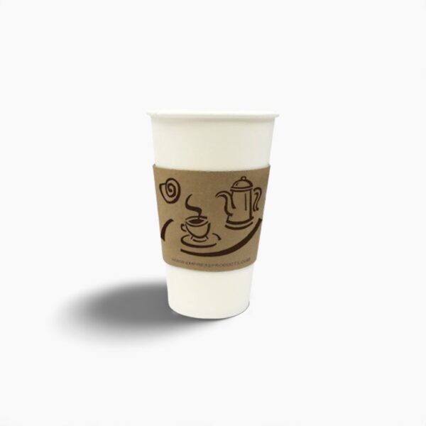 Empress Hot Cup Sleeve for 10-20 oz Cups Coffee Print 10 / 100 cs
