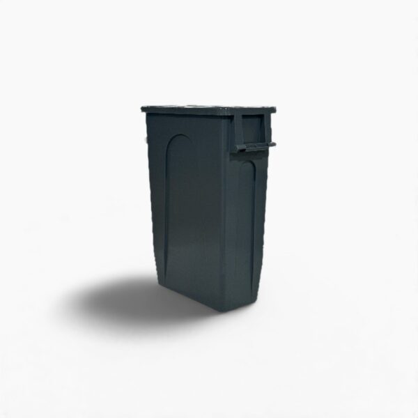 23 GALLON, TIGHT FIT WASTE RECEPTACLE, GRAY
