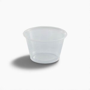 Empress Plastic Portion Cup 3.25 oz, Clear 50 / 50 cs