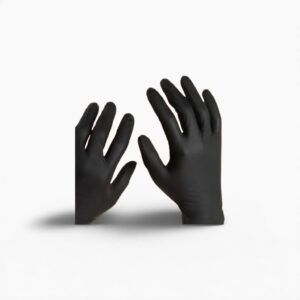 Night Angel® Nitrile Exam, PF, Black, 4 mil Large