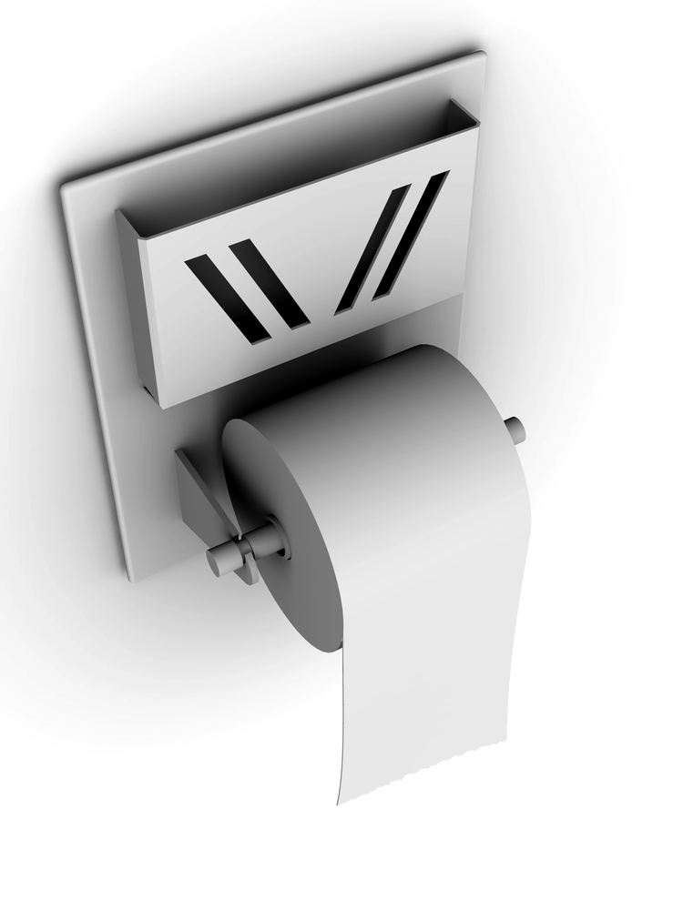 toilet paper dispenser guide