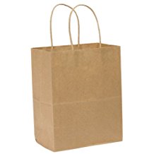 Bengal Shopper w/Twist Handle Kraft 10" x 7" x 12.5"