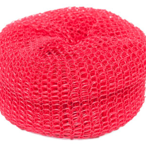 Plastic Mesh Power Scrubber Red