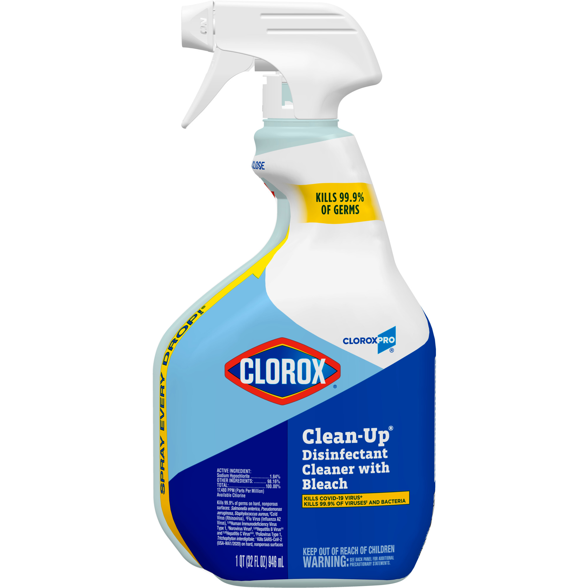 Clean-Up All Purpose Cleaner Disin. 32 oz. Spray  Original w/ Bleach