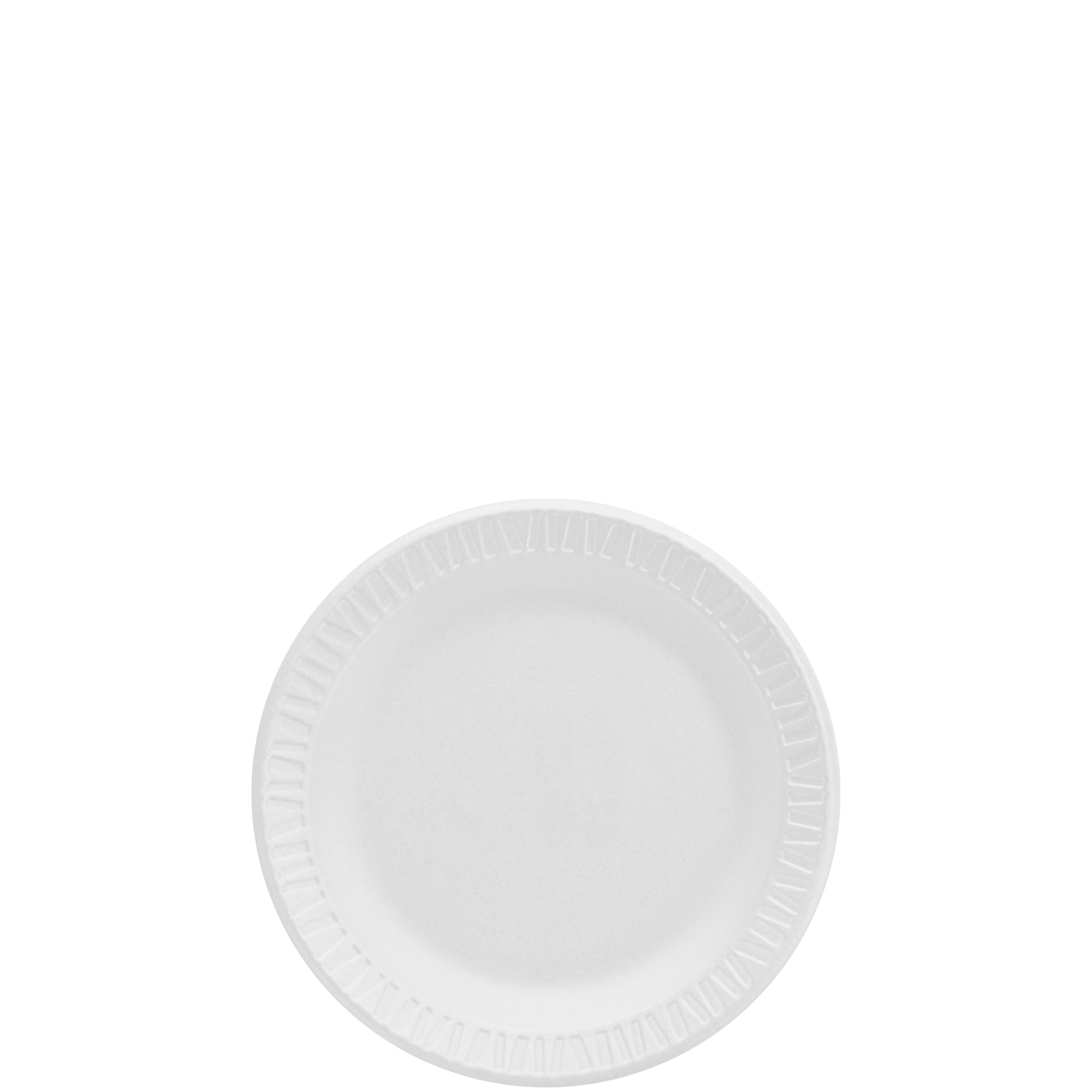 Foam Non-Laminated Plate 6"  White