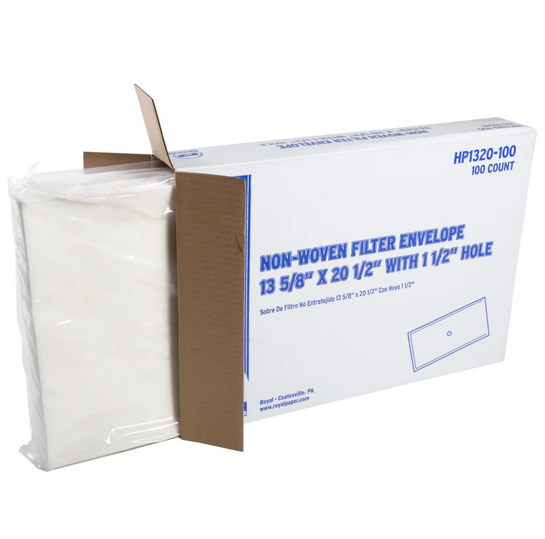 Non-Woven Filter Envelope 13.75" X 20.75", 1.5" Hole