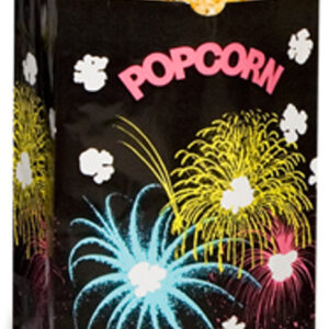 Theater Popcorn Bag Black Funburst, 130 oz.