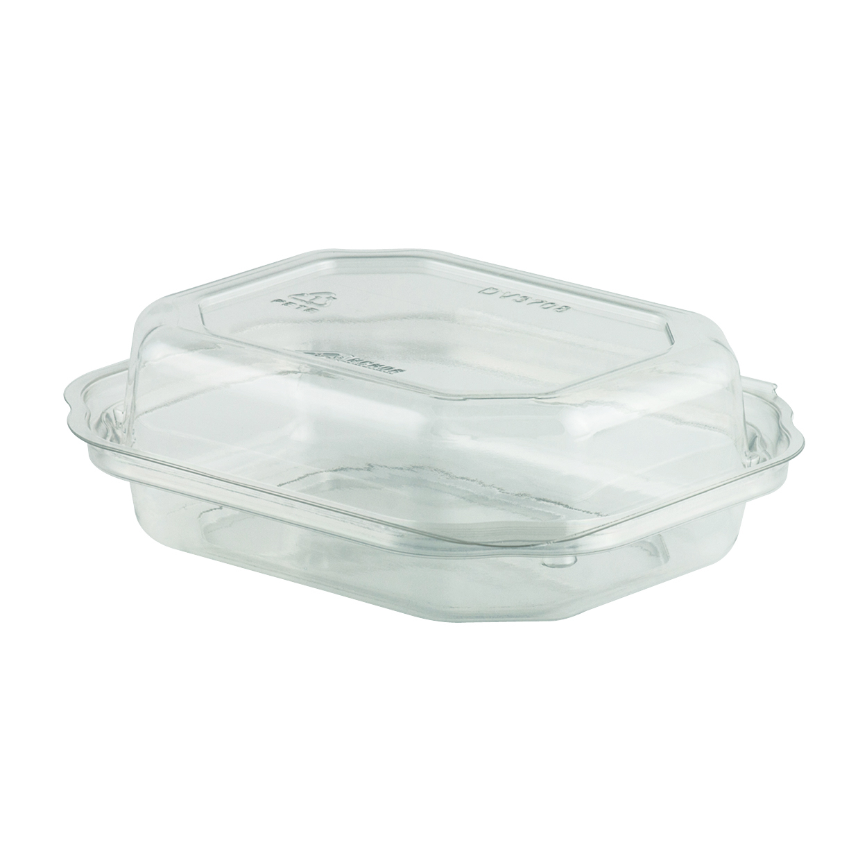 Deliview PET Snack Tray Clear 8 oz 5.16" x 5.96" x 1.93"