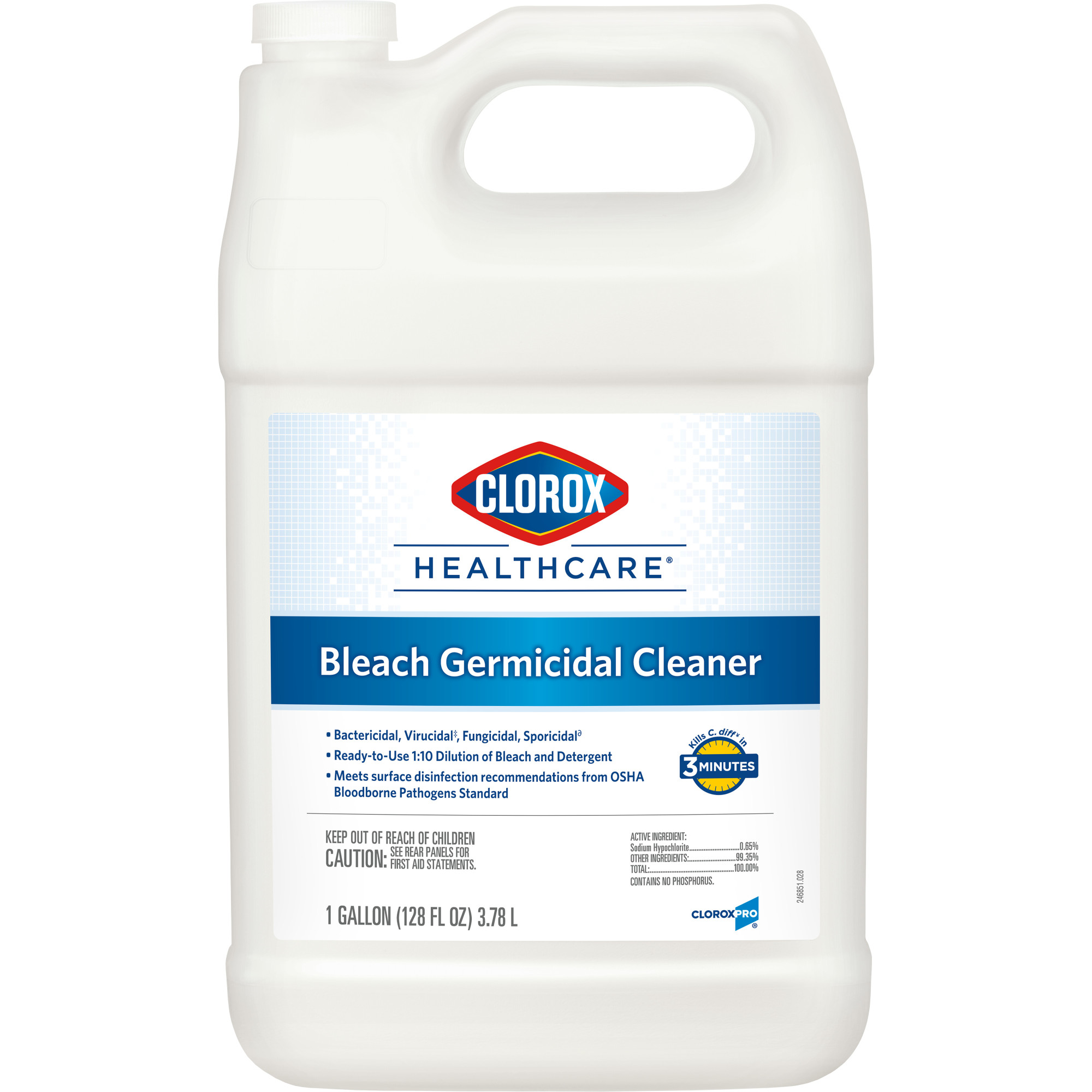 Healthcare Bleach Cleaner 128 oz. Refill  Germicidal