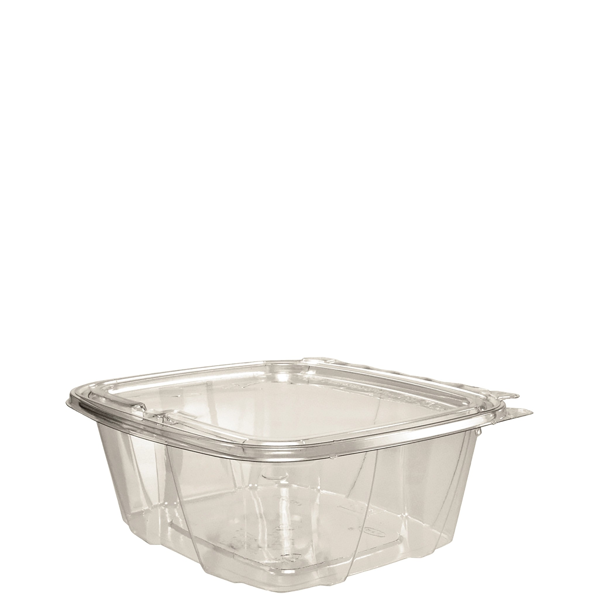 32oz ClearHinged Flat cont Tamper-Resistant / Evident