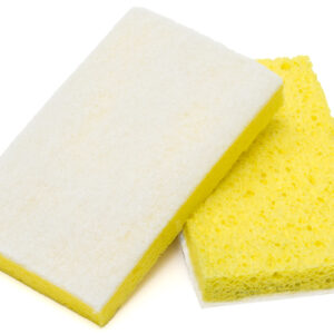 Light Duty Scrubber Sponge Yellow / White, 6.25" X 3.25"
