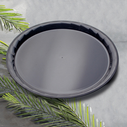Conserve Round PP Tray Black, 16"