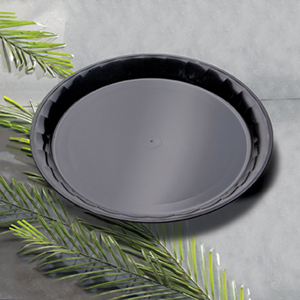 Conserve Round PP Tray Black 12"