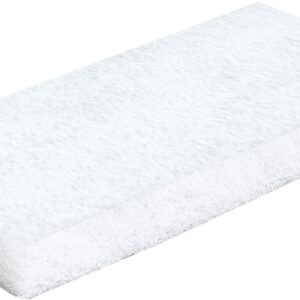 Cleaning & Buffing Utility Pad White, 4" X 10"