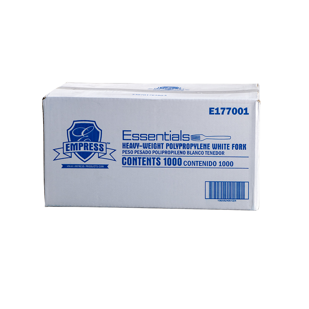 Heavy Weight Fork Polypro White Dense Pack