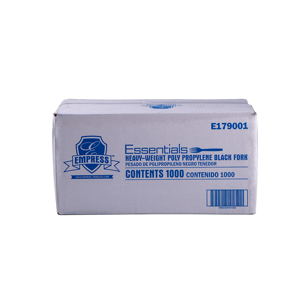 Heavy Weight Fork Polypro Black Dense Pack