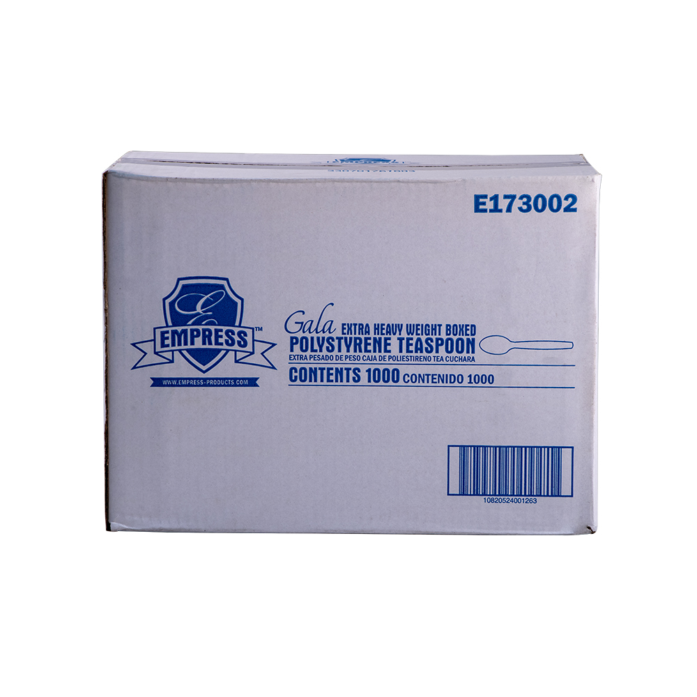 Extra Heavy Weight Teaspoon PS White Boxed