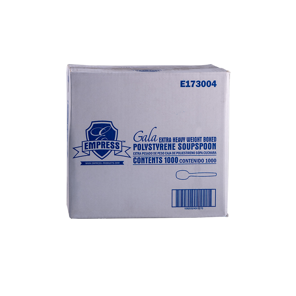 Extra Heavy Weight Soupspoon PS  White Boxed