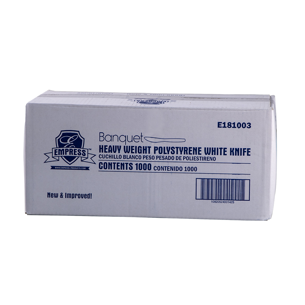 Heavy Weight Knife Polystyrene White Dense Pack