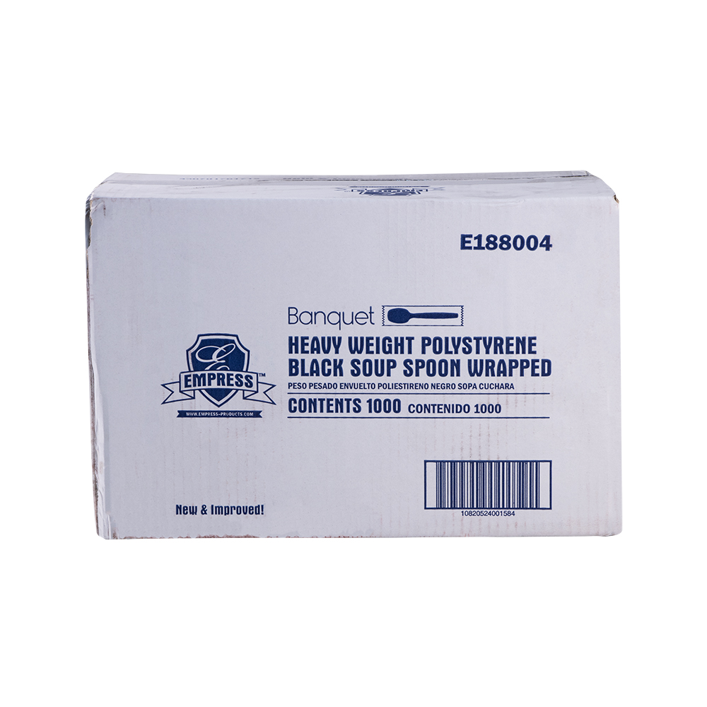 Heavy Weight Soupspoon PS Black Wrapped