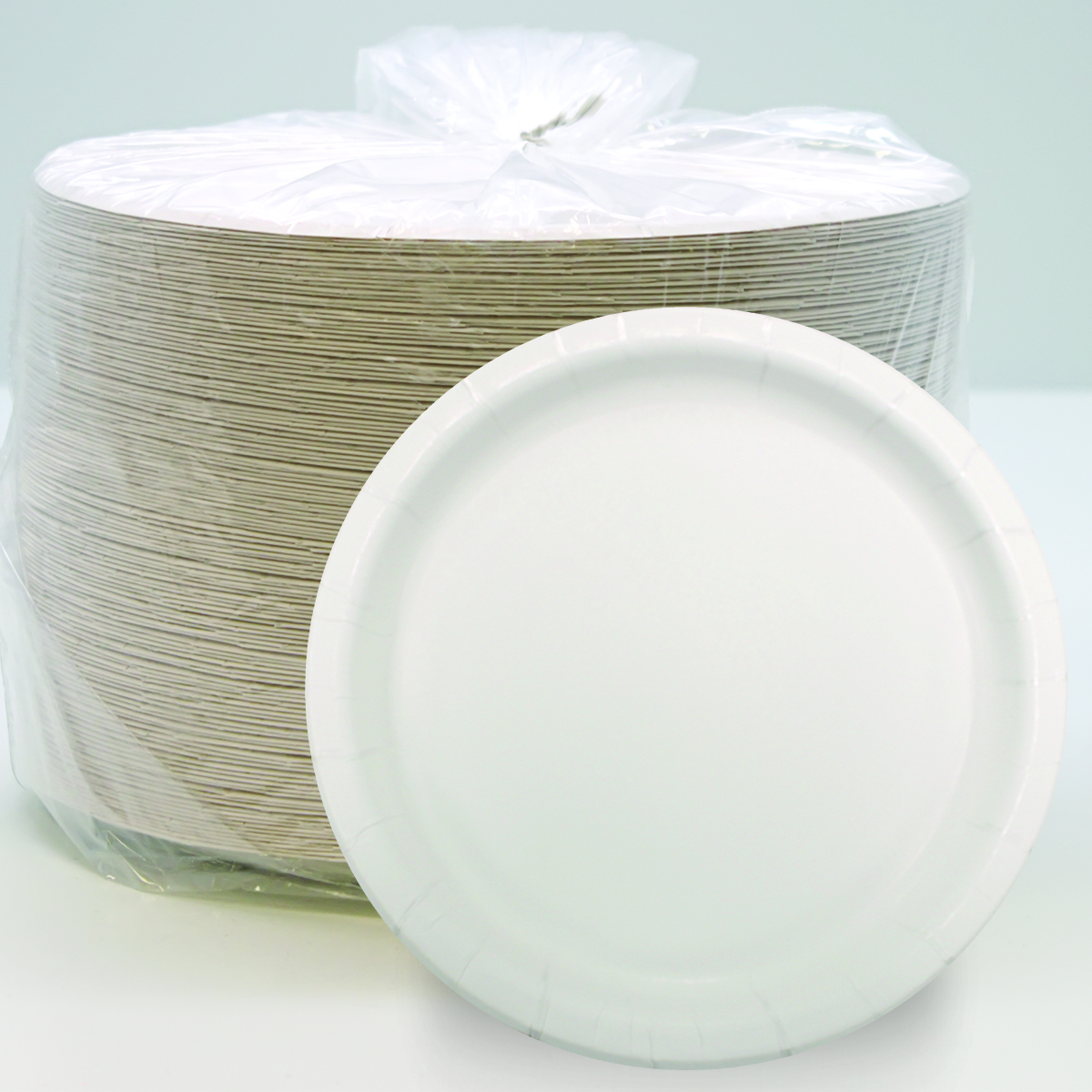 Ultra Smoothwall Coated Paper Plate 8.37" White Heavy Weight