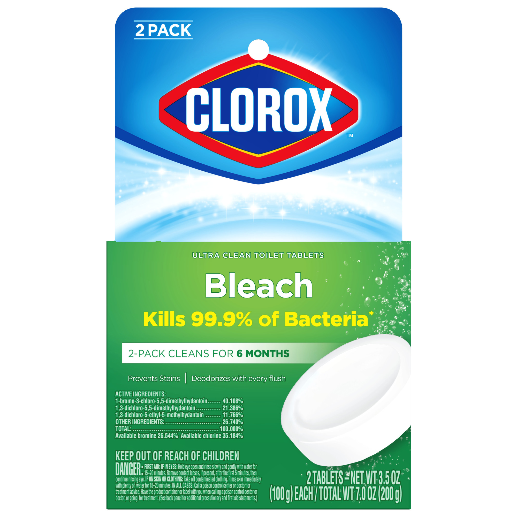 Ultra Clean Toilet Tablet Bleach 2 X 3.5 oz.