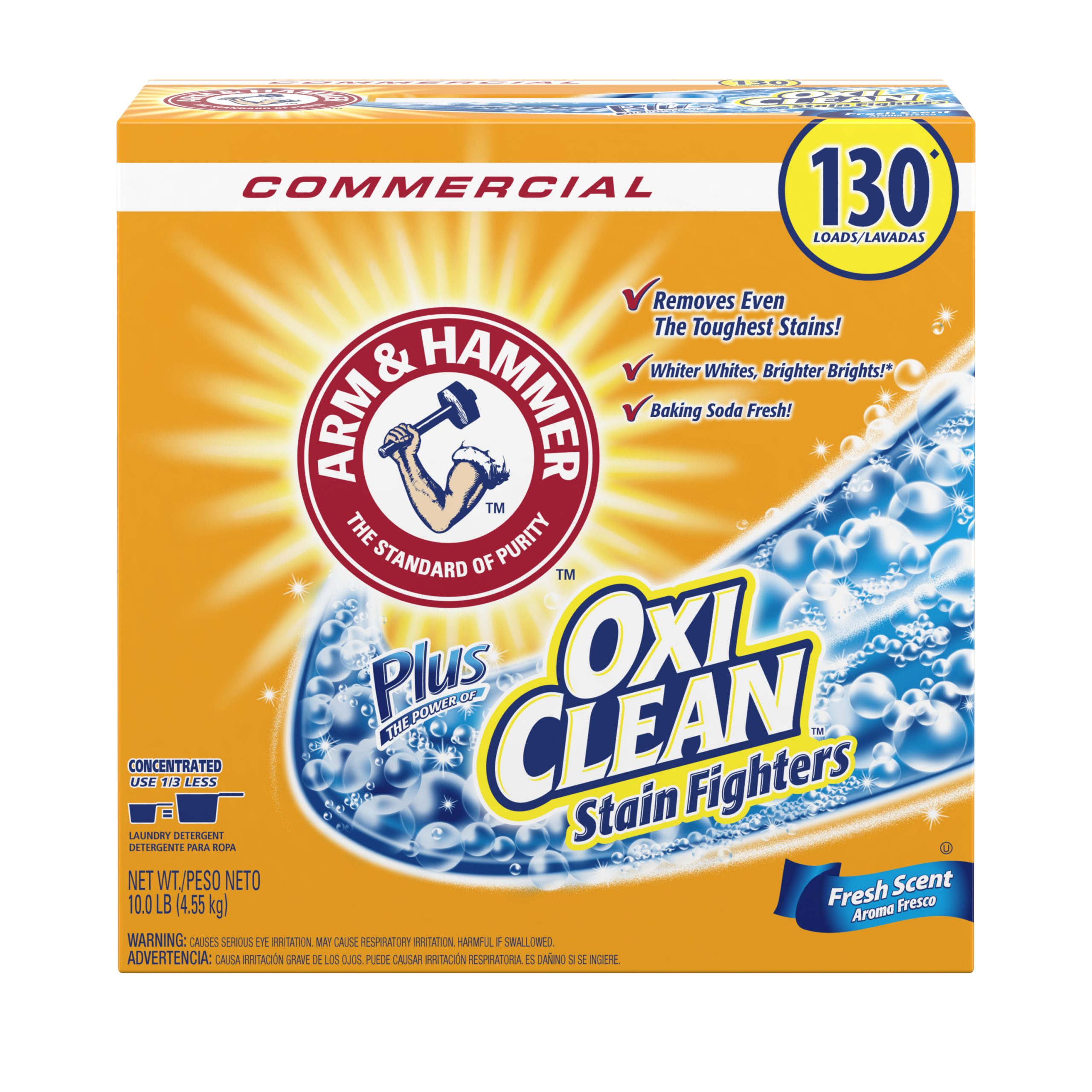 Arm & Hammer Powder Detergent 130 Loads Fresh Scent Plus OxiClean