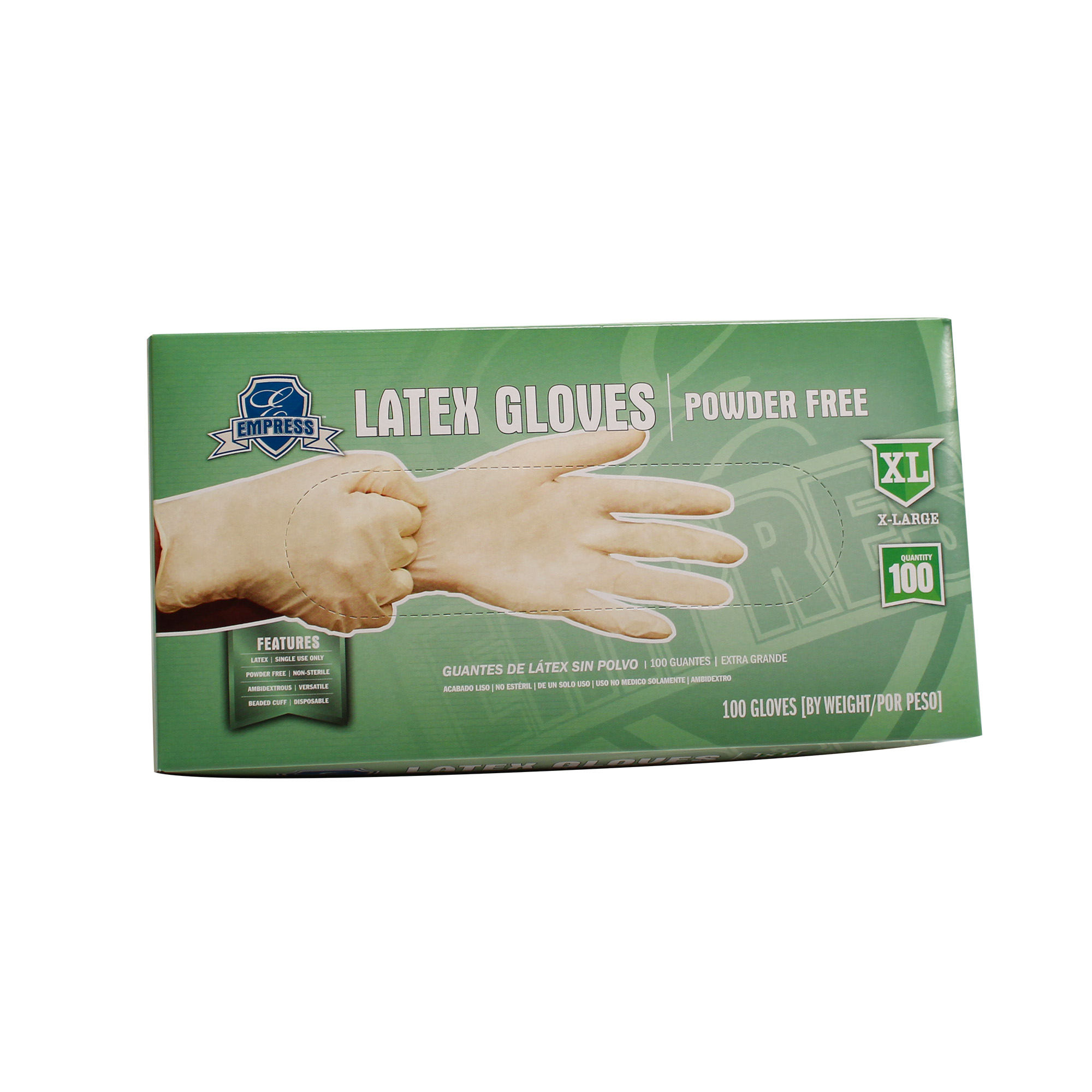 Latex Glove Powder Free Extra Large