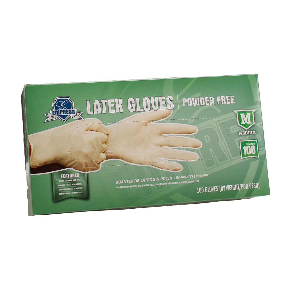 Latex Glove Powder Free Medium