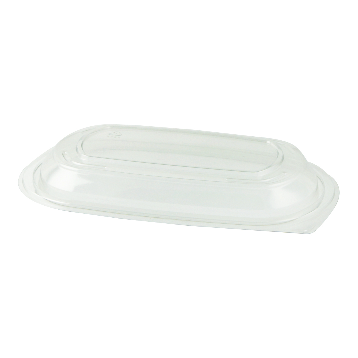Clear RPET Dome Lid Not Microwavable