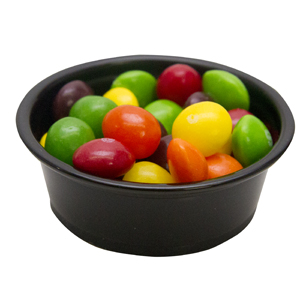 Plastic Portion Cup 2 oz, Black