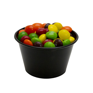 Plastic Portion Cup 4oz Black