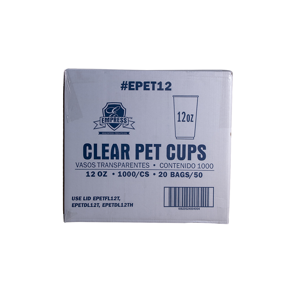PET Clear Cup 12oz Tall