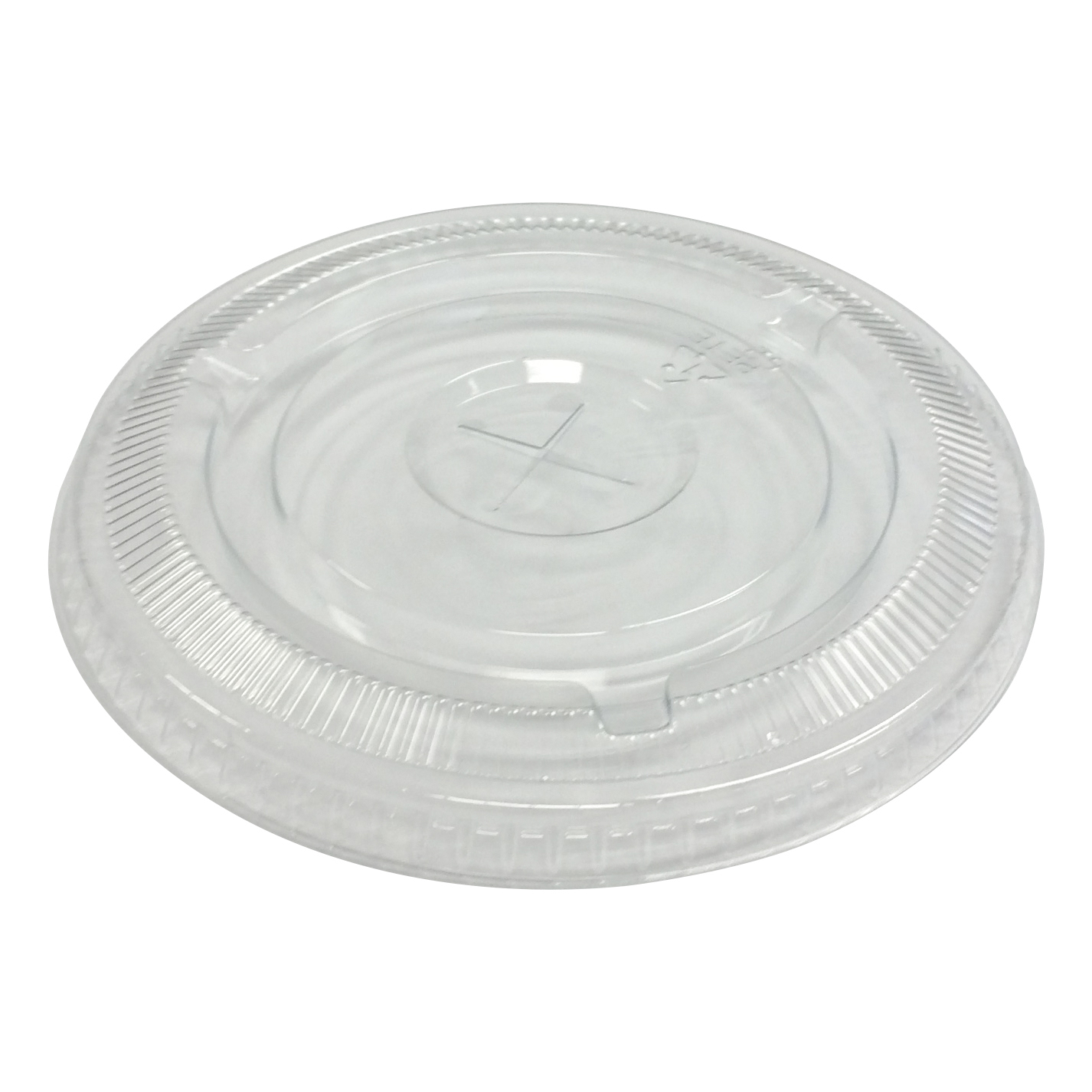 Flat Straw Slot Lid Fits 12oz Squat - 24oz PET Cups