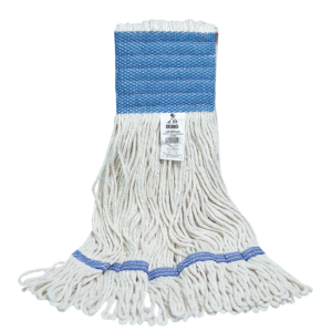 Mop Cotton Medium Looped Wide Band Green Mesh 4-Ply Natural