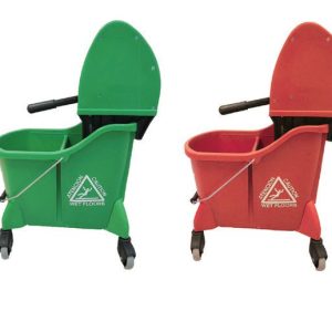 Bucket Mop Dual Cavity 35 Qt Blue  2-17.5 Oz Compartments, Downpress