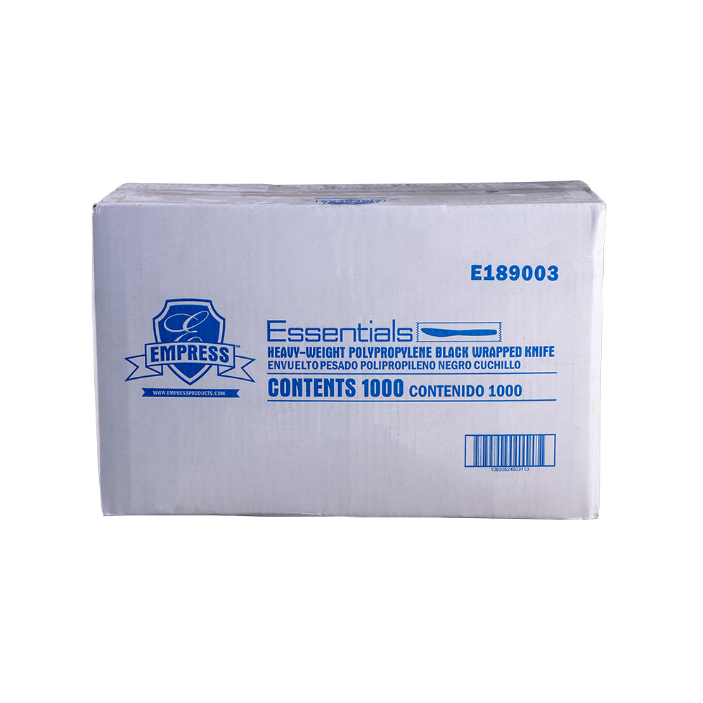 Heavy Weight Knife Polypro Black Wrapped Dense Pack
