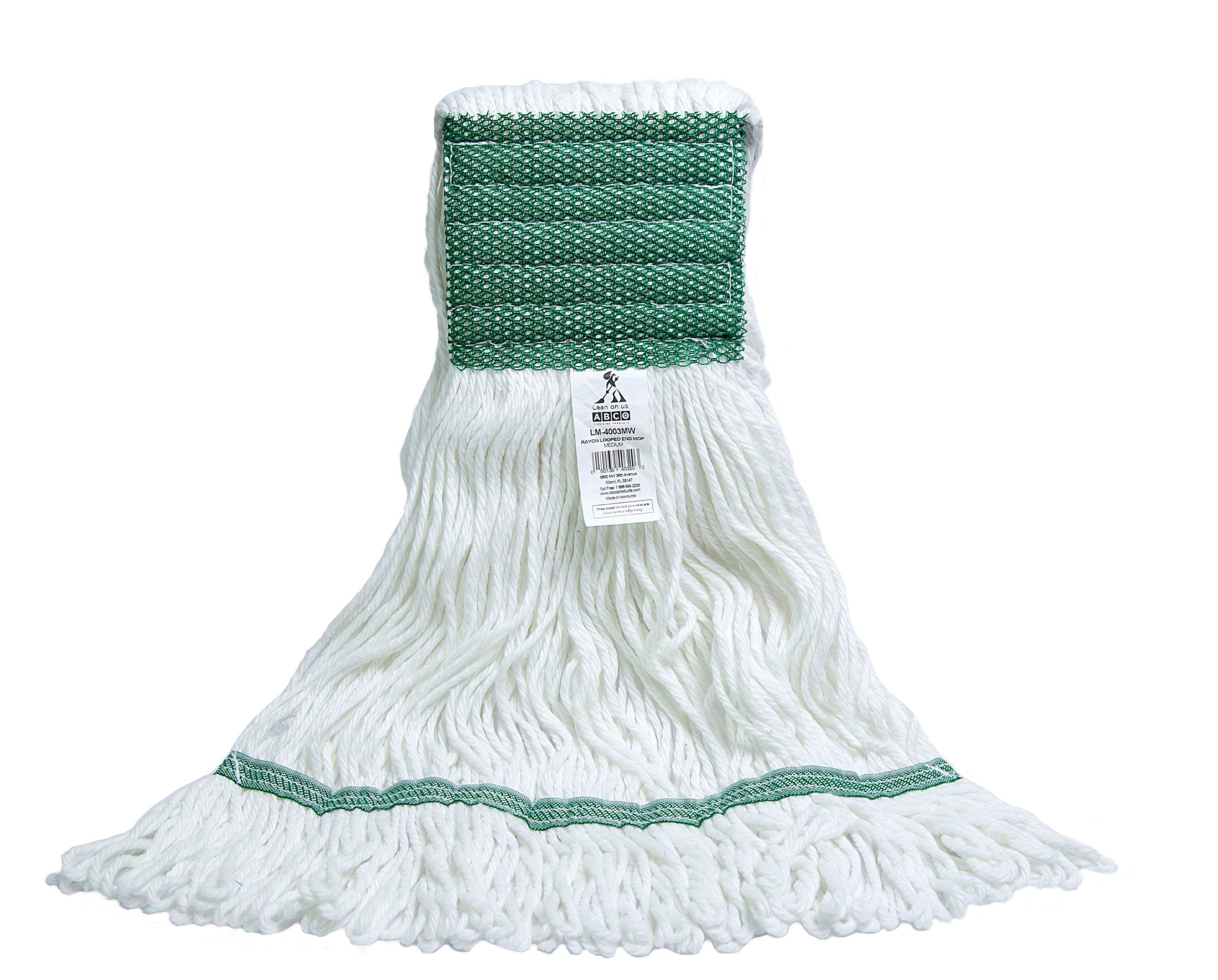 Medium Rayon Looped End Mop Green
