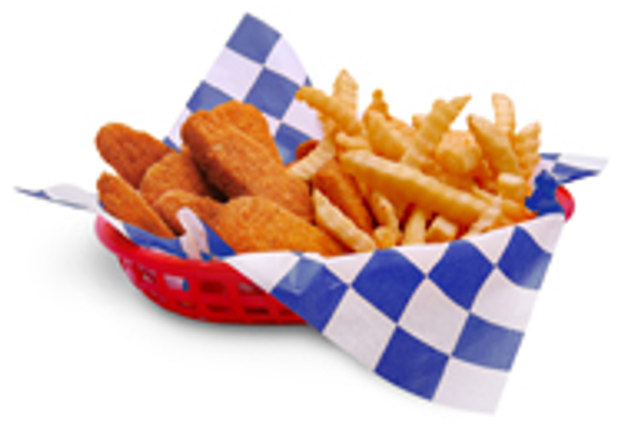 Dry Wax Paper Wrap & Liner Big Blue Checkers, 12" X 12"