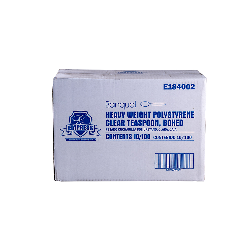 Banquet Heavy Weight Teaspoon PS Clear Boxed
