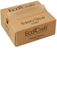 EcoCraft Soy Blend Wax Tissue Natural, 6" X 10.75", Interfolded